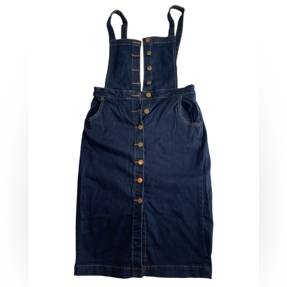Women’s ModCloth Central Park Overall Denim Jumper | Medium